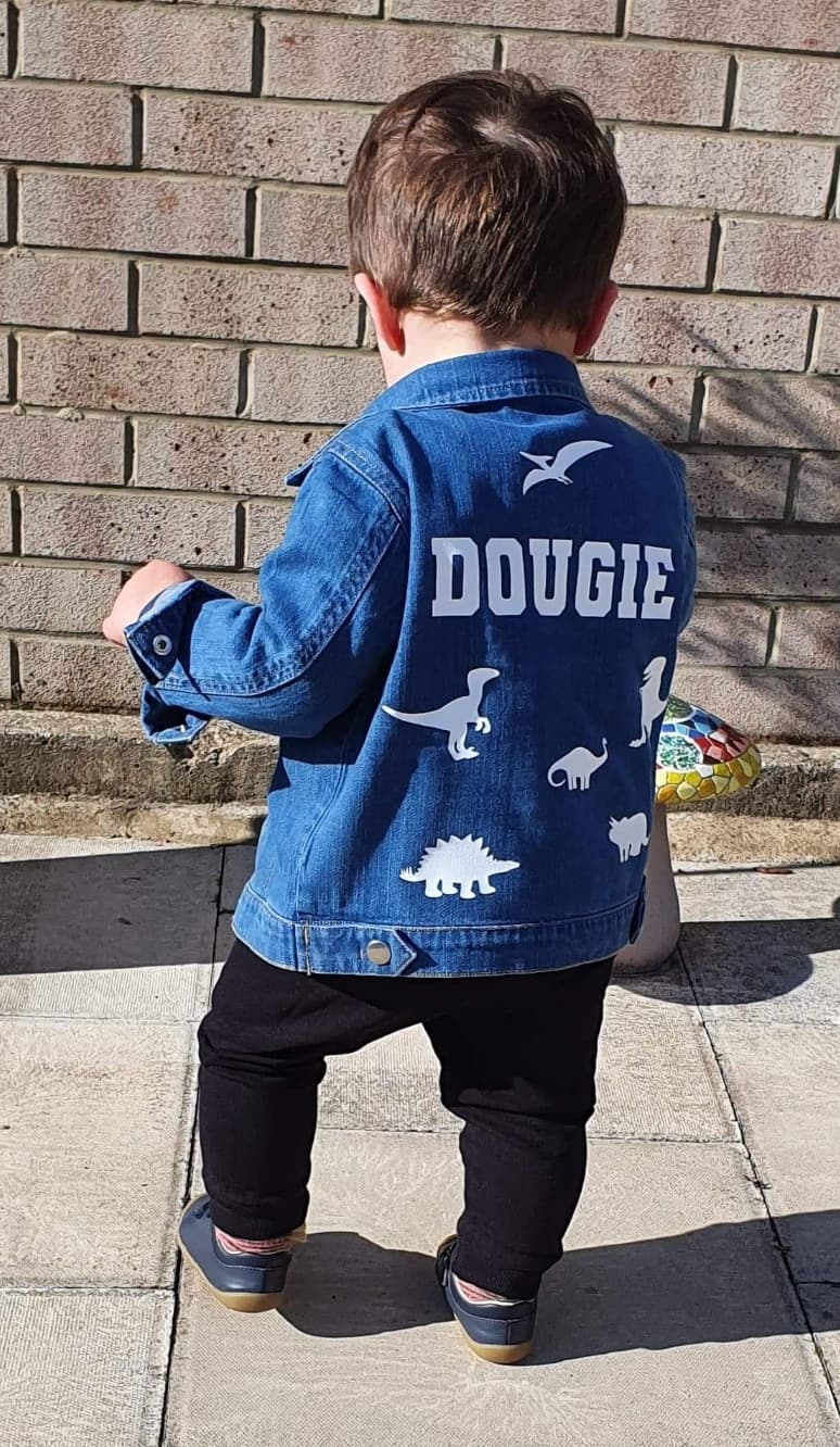 Denim on sale jacket personalised