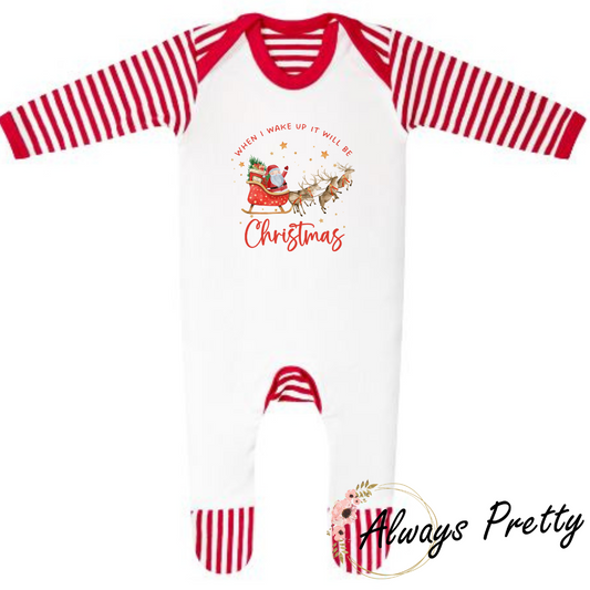 When I Wake Up It Will Be Christmas Sleepsuit