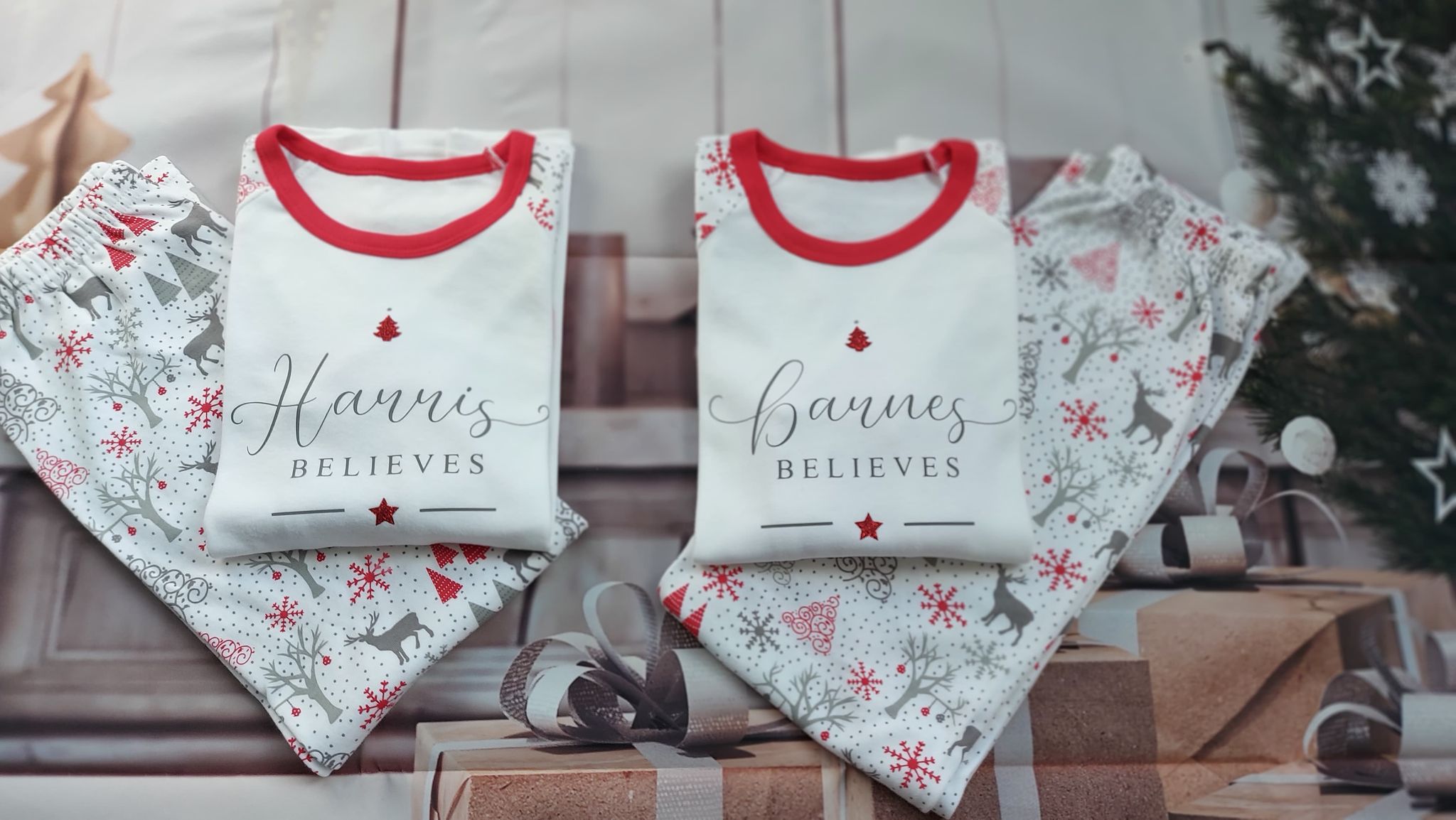 Christmas discount pjs personalised